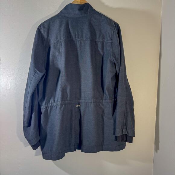 Cabi Style #209 Utility Anorak Jacket - Dark Gray with Drawstring Waist - Picture 2 of 5